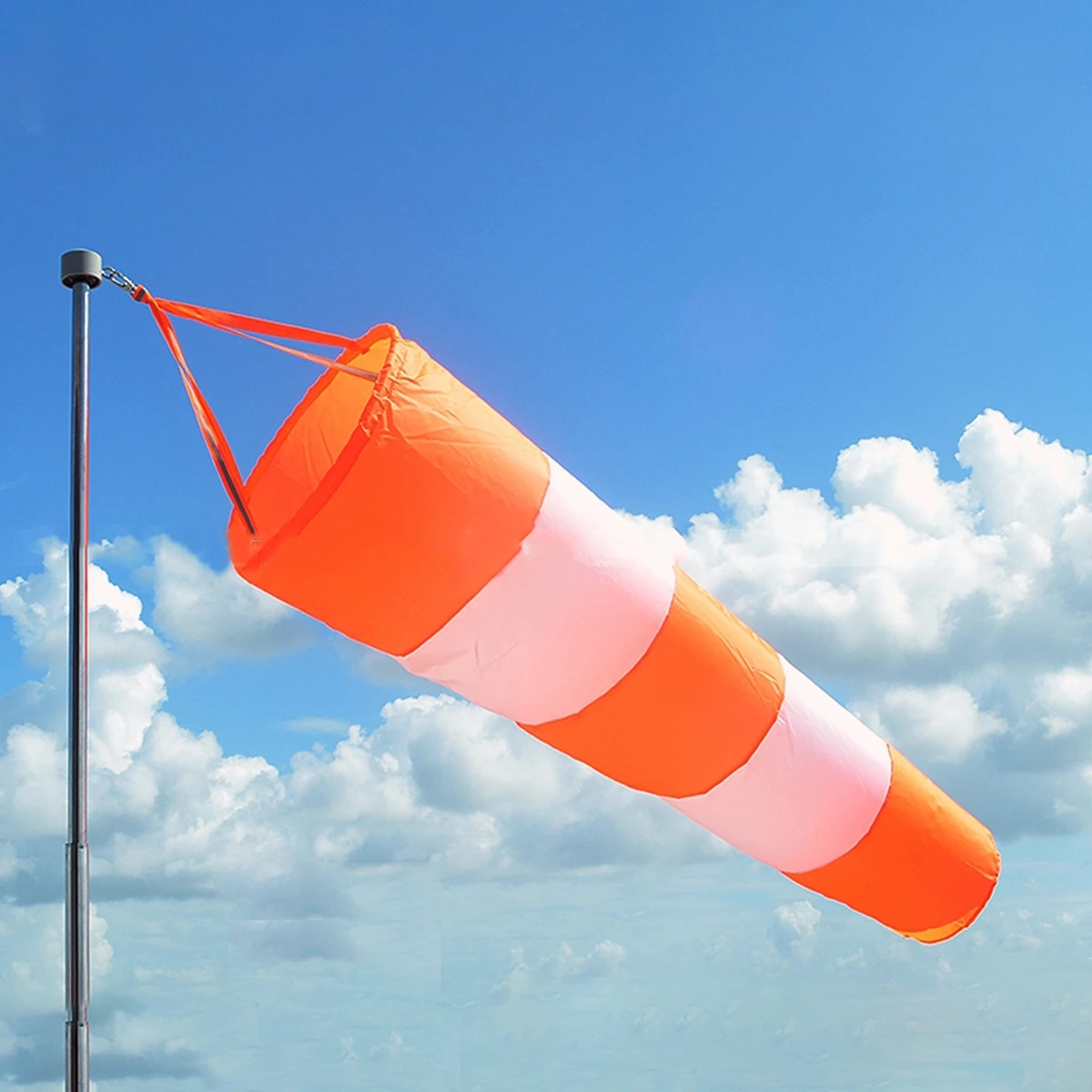 

1pc Practical Creative Reflective Belt Wind Monitoring Toy All Weather Nylon Wind Sock Wind Measurement Sock Bag