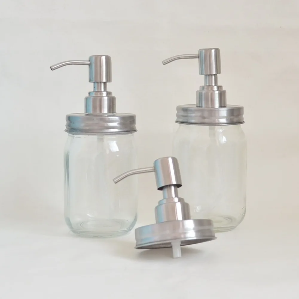 

10pcs/lot Lotion pump cover for Mason jar bath liquid bottle,Press type mason bottle cap soap dispenserlotion pump without jar