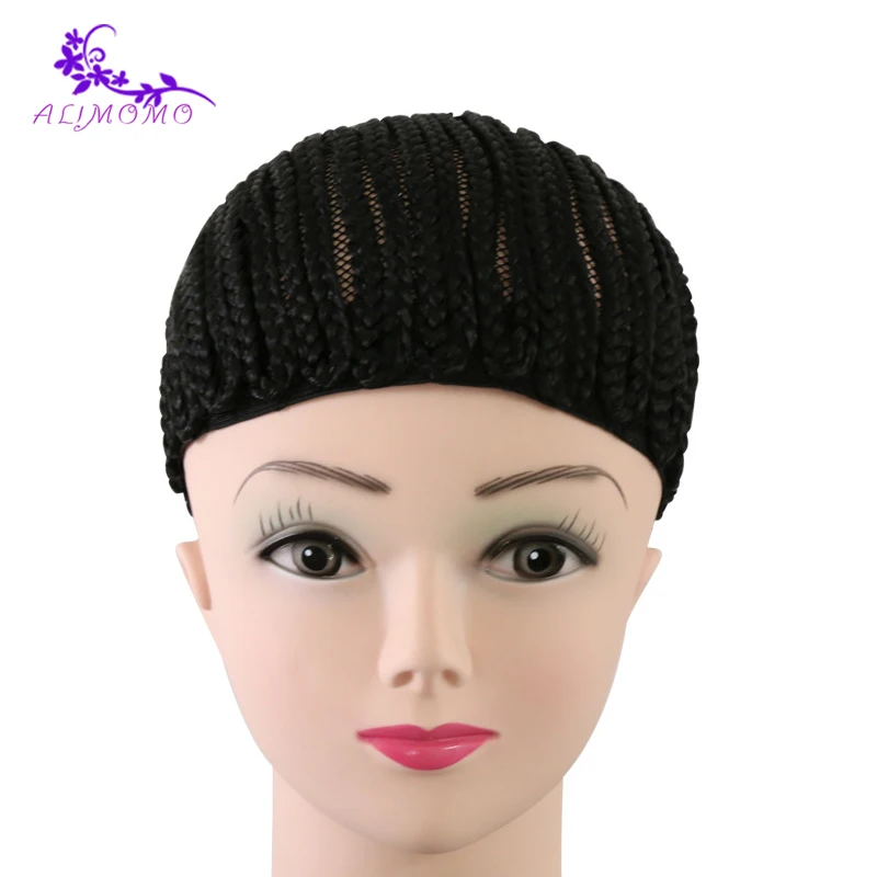 Mesh Wig Caps For Making Wigs Black Color Cornrow Wig Cap