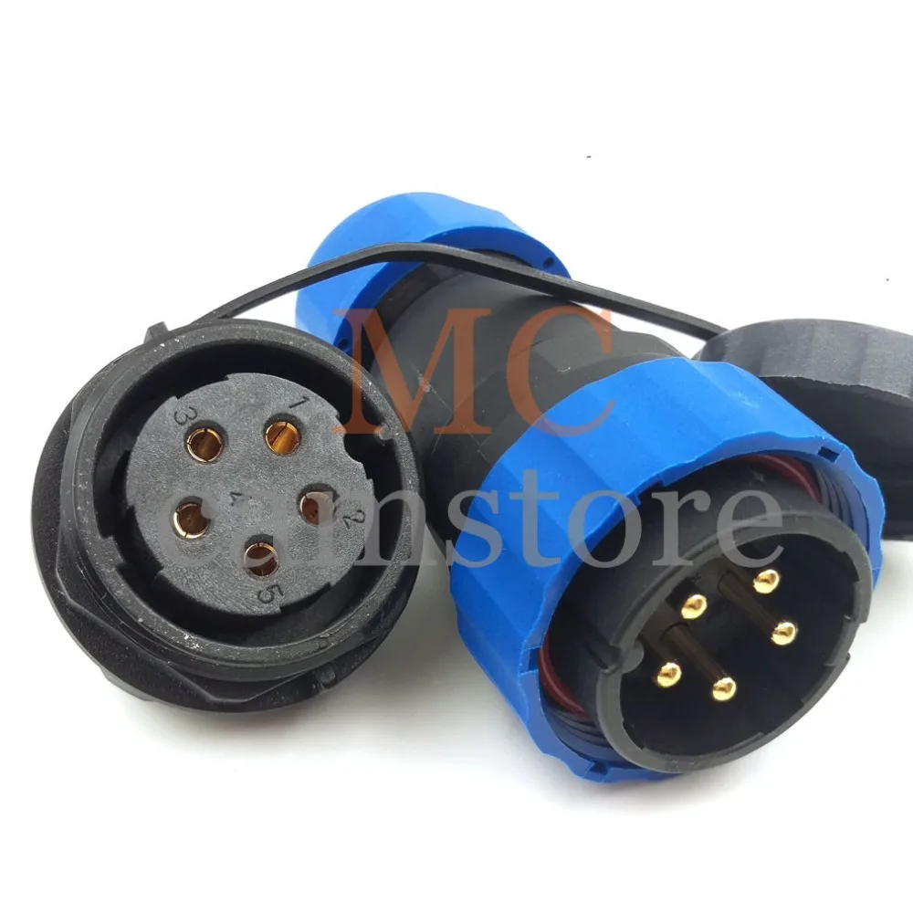 5PIN WATERPROOF CONNECTOR SD28 5WIRE SOLDER PLUG AND SOCKET IP68 AVIATION MALE FEMALE POWER CONNECTORS | Обустройство дома