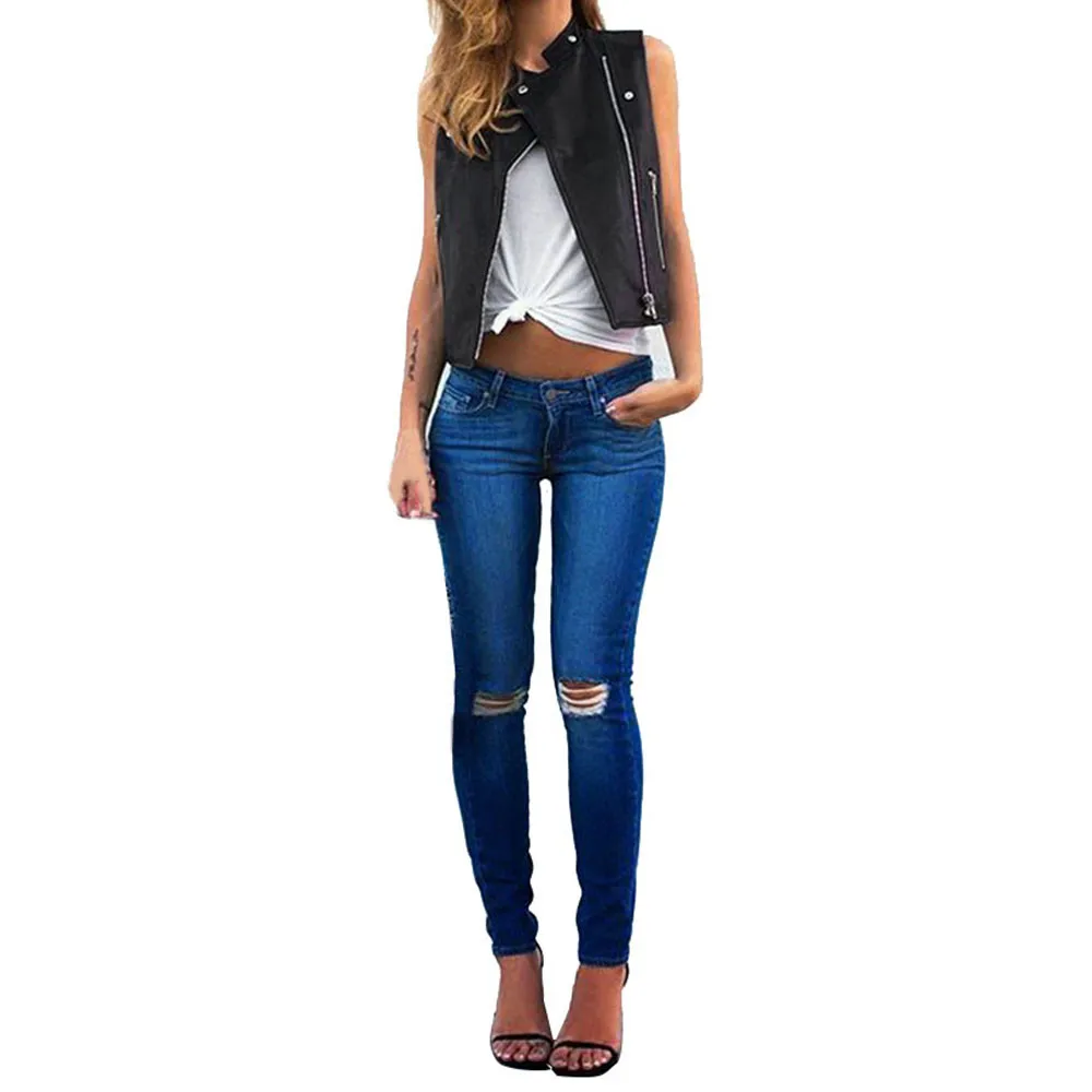 Autumn Winter Short Coat Women 2017 Irregular Zipper Sleeveless Vest Locomotive PU Leather Jacket Motorcycle Waistcoat July25