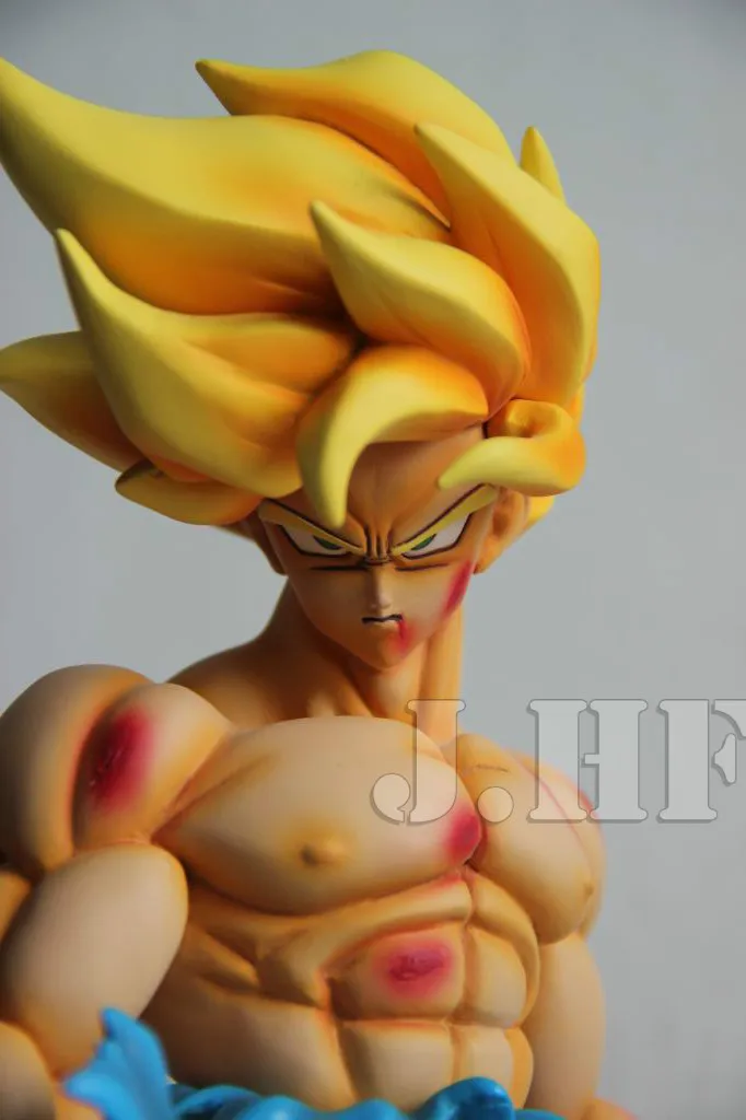 Модели фанатов аниме Dragon Ball Z 28 см Сон Гоку боевой урон какаротто Смола анимационная фигурка GK игрушки