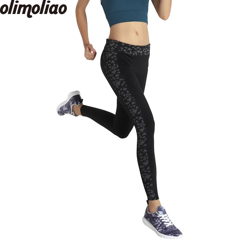 Olimoliao Brand Leggings Womens Pants Reflective night run fitness