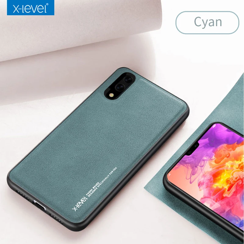 

For Huawei P20 P20Pro Leather case, X-level soft edge full Protective Back Cover for Huawei P20 Pro phone case coque fundas