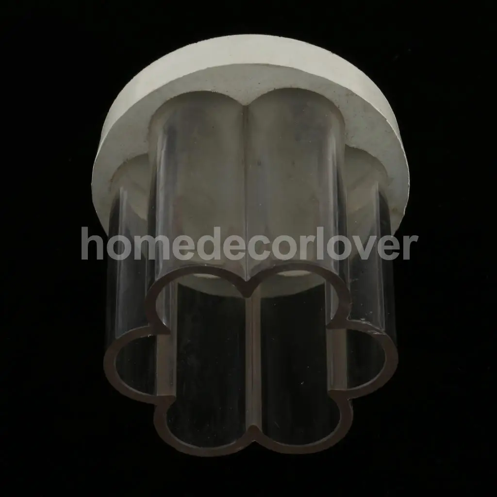Flower Shape Plastic Candle Mould Mold Soap Mould Tool for Candle Making Craft 7x7.5cm