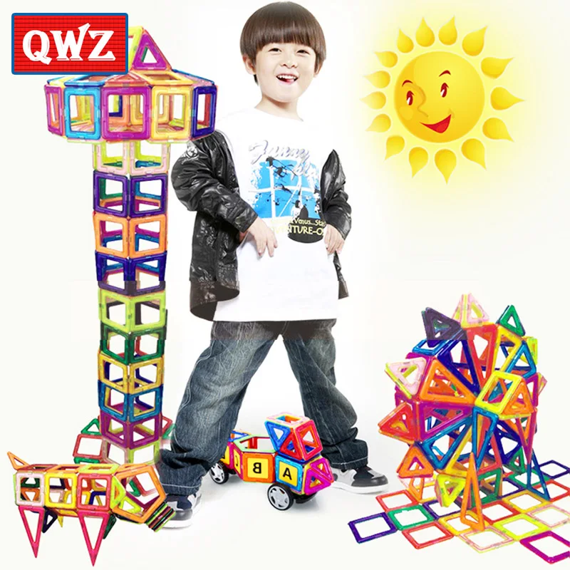 

92pcs Magnetic Building Blocks Mini 3D Model Magnet Construction Toys Set Early Enlighten Educational Toys For Children Gift