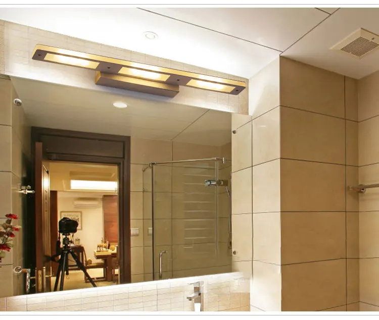 

Square holes light-emitting15W Length 58cm LED mirror lamp Europe Simplicity modern wall bathroom Sconce lighting AC90-260V