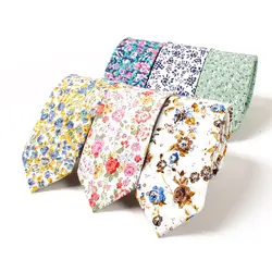 Mantieqingway хлопок Для мужчин галстуки галстук бренда Для мужчин галстук одежды цветочный жаккардовые галстуки тонкие шейные платки свадебный