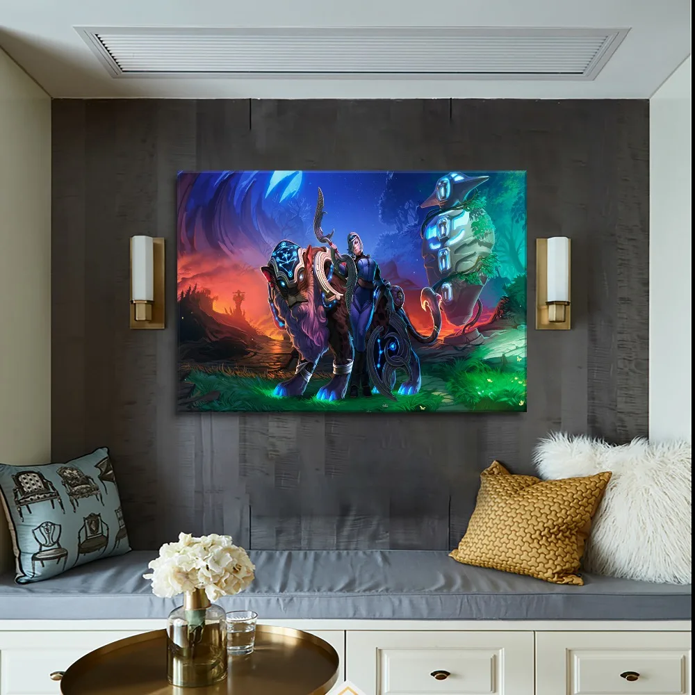 

Framework Or Frameless Canvas Painting 1 Panel Type Style Modern HD Print Game DotA 2 Luna Poster Wall Artwork For Bedroom Decor