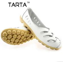 2017 Spring Soft Shoes Flats 8 Colors Loafers Slip Women’s Shoes Flat Female Wedges Breathable Shoes Genuine Leather .LLX-B-13