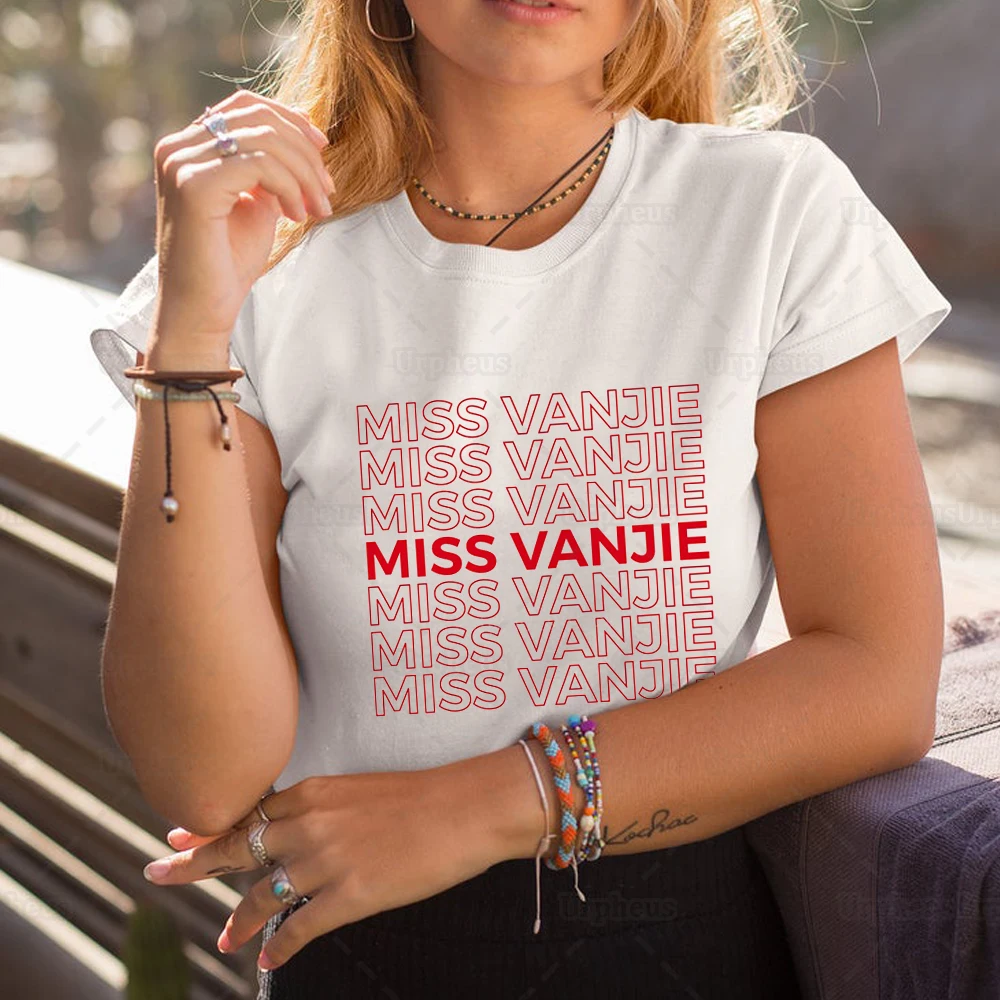 

New Arrival Miss Vanjie RuPaul's Drag Race Tshirt Vanjie Printed Camiseta Summer Short Sleeve Tees