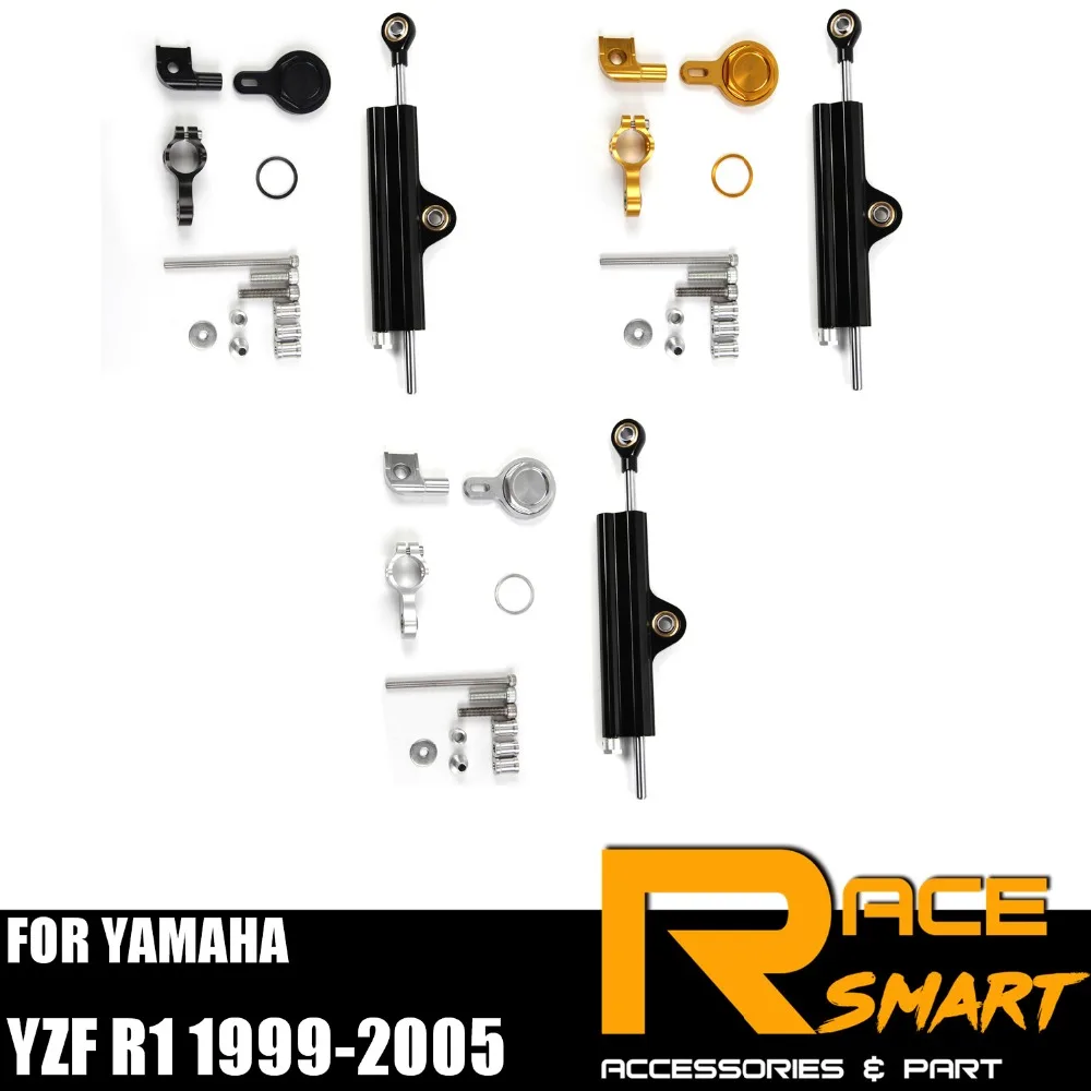

For YAMAHA YZF R1 1999 - 2005 R-1 R 1 Steering Damper Stabilizer Kit Motorcycle accessories CNC 2000 2001 2002 2003 2004