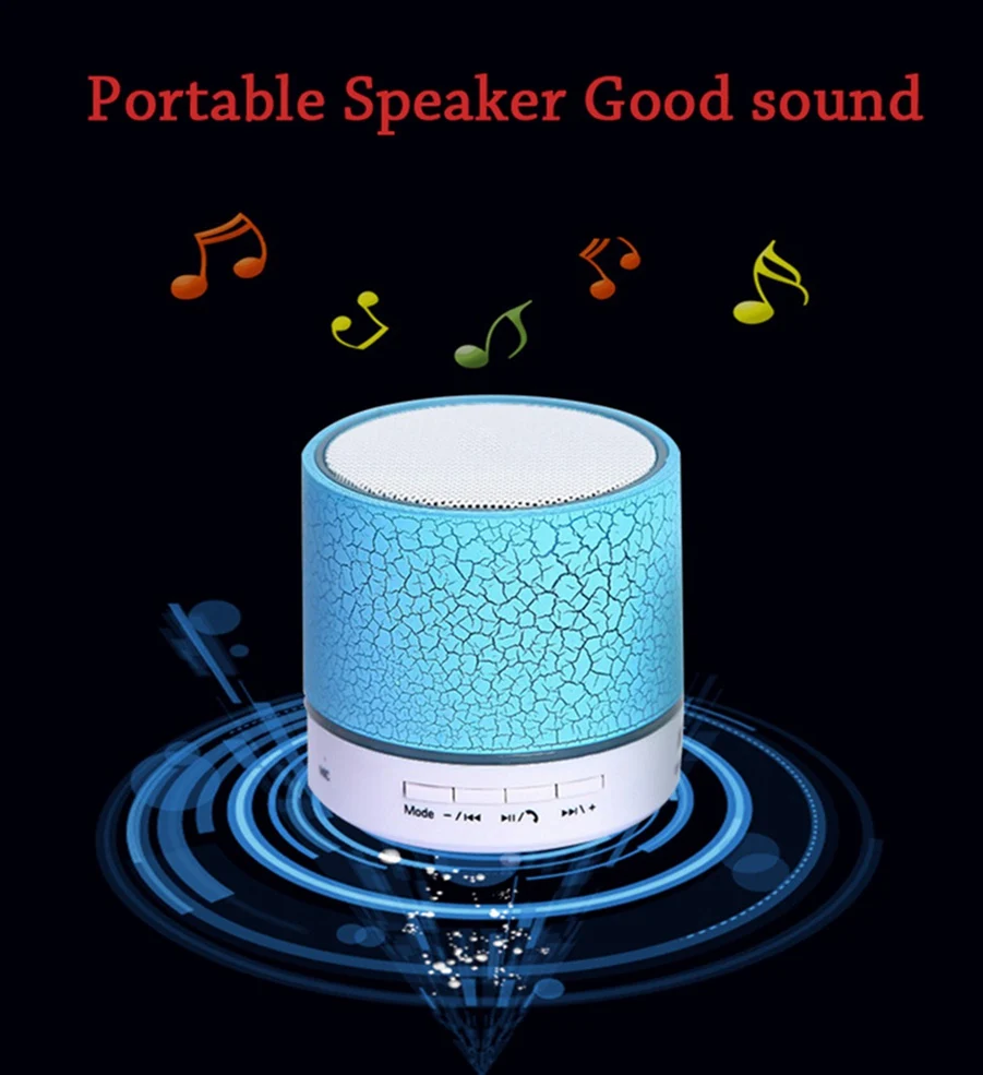 Icoque Bluetooth Speaker AUX Jack Wireless Portable Hifi Stereo Bass Speakers with Microphone for Xiaomi iPhone Support TF USB   (2)