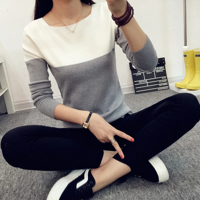 TIGENA Autumn Winter Sweater Women 2018 Knit High Elastic Jumper Women Sweaters And Pullovers Female Black Pink Tops Pull Femme TIGENA Autumn Winter Sweater Women 2018 Knit High Elastic Jumper Women Sweaters And Pullovers Female Black Pink Tops Pull Femme