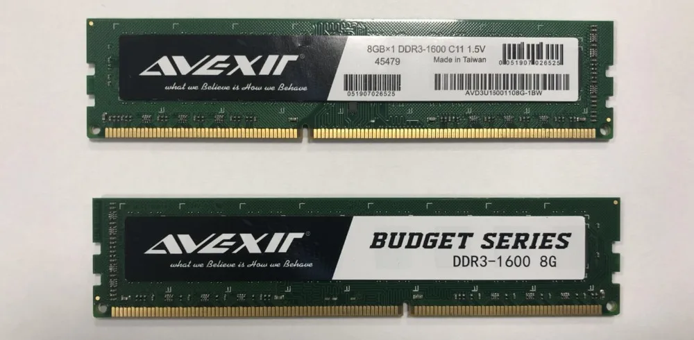 DDR3 8GB 1600MHz