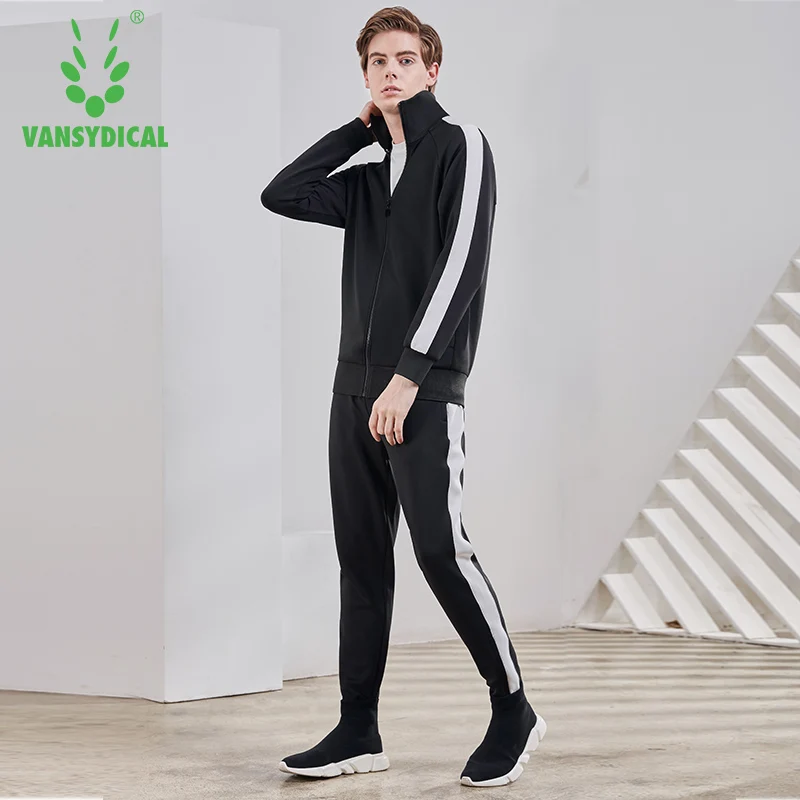 Спортивные костюмы Vansydical мужская спортивная одежда комплект для фитнеса бега