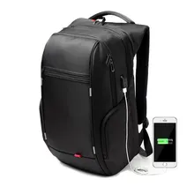 Черный ноутбук рюкзак 15.6 дюймов Водонепроницаемый для мужчин и для женщин Анти-кражи ноутбука рюкзаки Сумка внешние USB-порту компьютера спортивные сумки