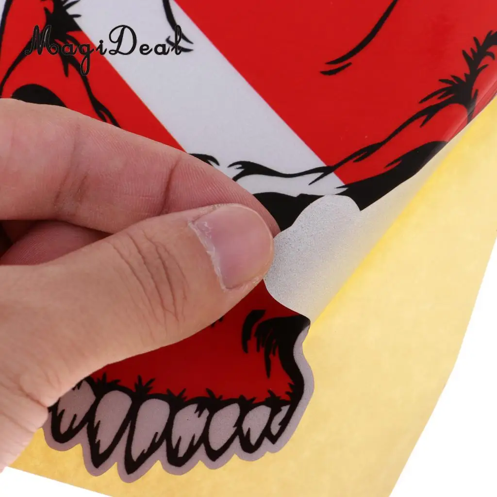 2 Pieces Reflective Adhesive Waterproof Scuba Diving Diver Kayak Fishing Sticker Decal for Dive Tank Cylinder, Flippers