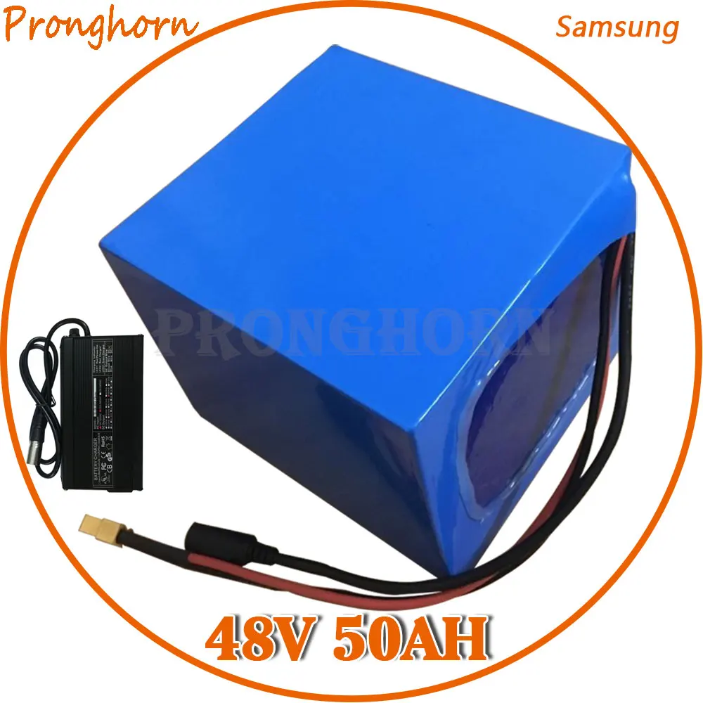 Best 48V 50AH lithium Battery 48V 50AH lithium Bike Battery Use Samsung cell 48V 1500W 2000W 3000W Electric scooter Battery+charger 0