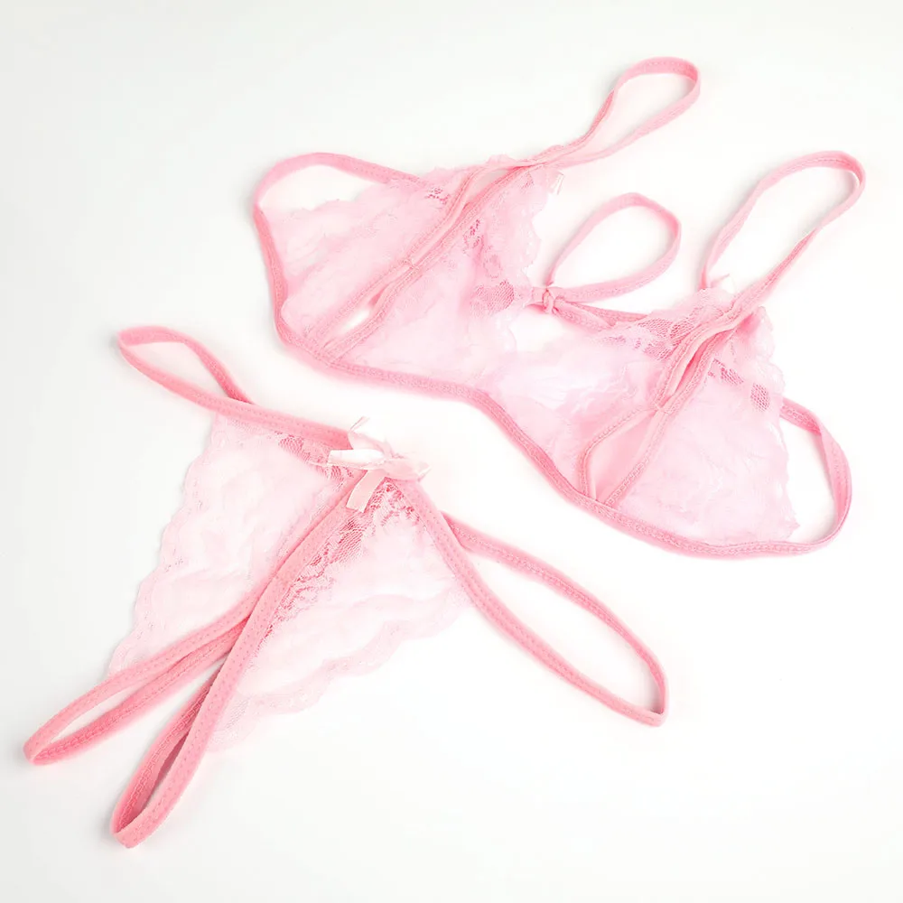 Экзотические Babydolls Одежда стринги для взрослых продукт кружевное нижнее белье сексуальное женское белье костюм интимные игрушки для женщин пары эротическое белье - Цвет: Розовый
