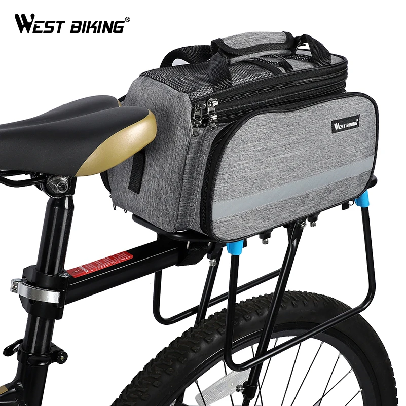 WEST BIKING Велосипедное водонепроницаемое сиденье Pannier пакет багаж велосипедная сумка 10-25л велосипедная сумка Pannier задняя стойка багажник сумка с дождевиком