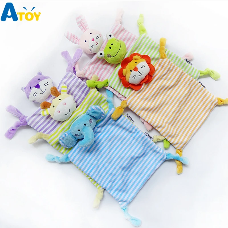 Детское животное, успокаивающее полотенце, мягкое плюшевое одеяло, Кукольное полотенце, успокаивающее полотенце, детские плюшевые игрушки