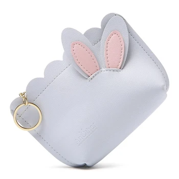 

HOLIDAY GIFTS Cute PU Leather Coin Purse Wallets Womans Cartoon Clutch Bag Short Mini Bag Lovely Female