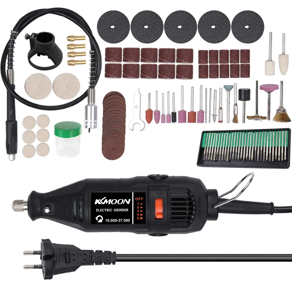 

180W Handheld Electric Grinding Tool Set Mini Rotary Drill Grinder Versatile Cutting Polishing Machine Bits Engrave Kits