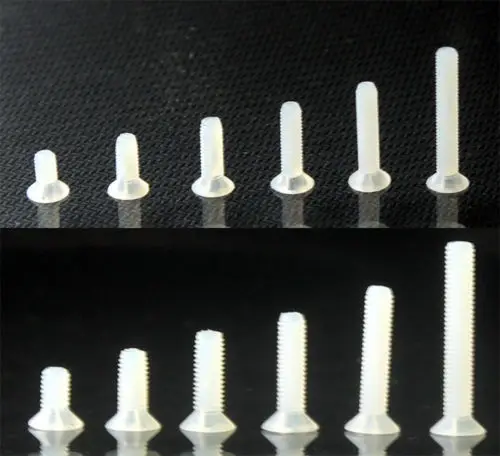180 шт. Philips плоская головка нейлоновый фотонабор M3x6 M3x8 M3x10 M3x20 мм|screw assortment|nylon screwnylon