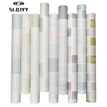 

Thicken wallpaper kitchen bathroom mosaic pvc self-adhesive wallpaper waterproof and oil-proof tile renovation wall stickers