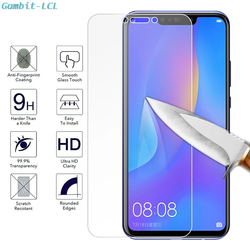 

For Huawei Mate 20 Lite (Maimang 7) 6.3" Tempered Glass Screen Protector Premium Protection Safety film 9H 2.5D glass Cover