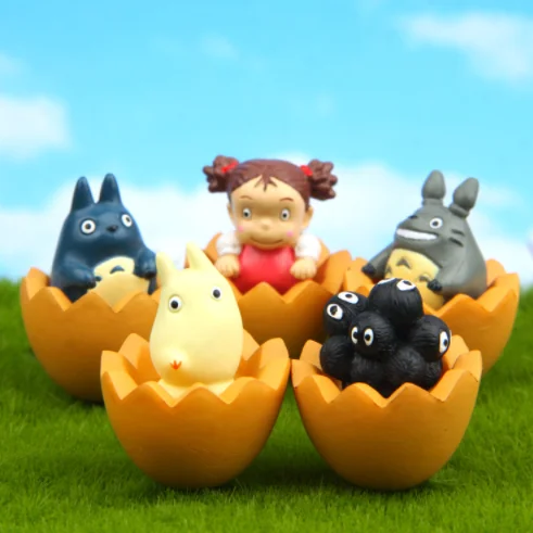 

1 Pcs Kawaii Chinchilla Xiaomei Sitting In Eggshell Action Figure Toys Cartoon Totoro Chirldren Birthday Gift 443