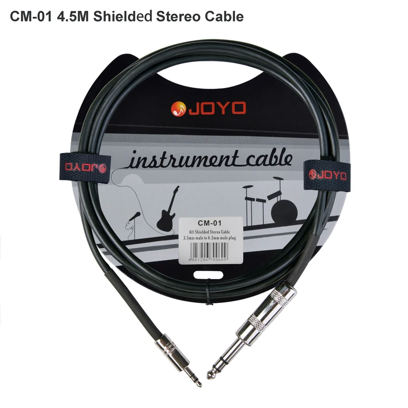 

CM-01 4.5 Audio Cable with Meter Shieded Stereo Cable 3.5 mm male to 6.3 mm male plug connecting line Guitar connector wire