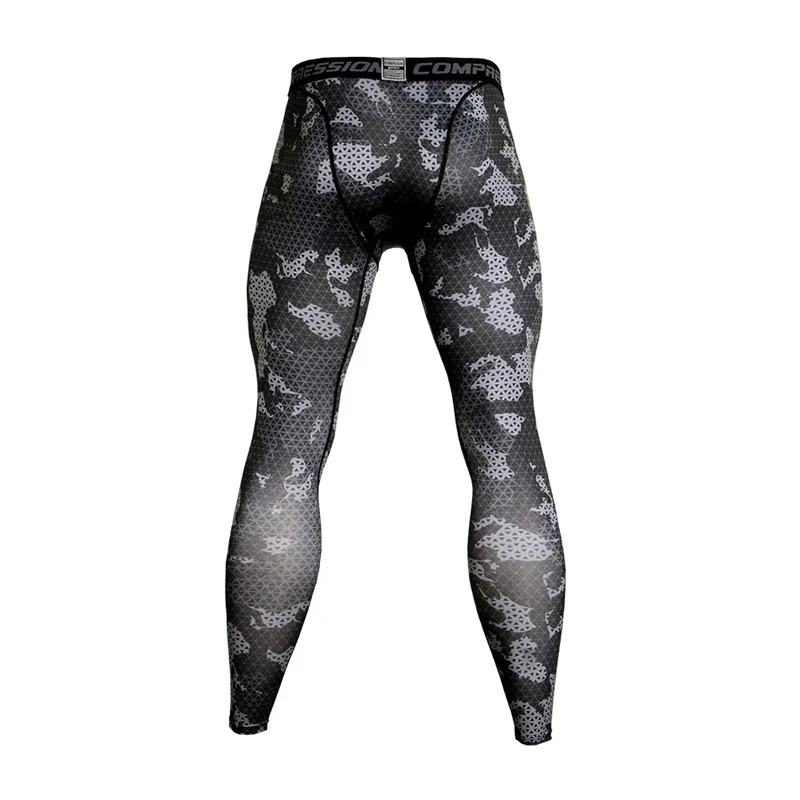 Men's Fitness Running Tights Gym training pants Camouflage Tracksuit Compression pants Jogging clothing leggings rashgard men