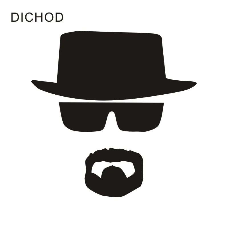 

4pcs/lot Breaking Bad Heisenberg Sticker cool man Vinyl Decal for Apple Macbook Air/Pro Laptop tile stickers Y170804