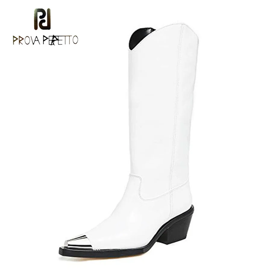 white Décoration Vente In Sexy Chaude Leather Bout D'hiver Perfetto Femmes Lady Prova Bottes Pointu Longue Chunky In Talon Black Meta Chaud Plush Haute In black Genou 8wPN0OZkXn