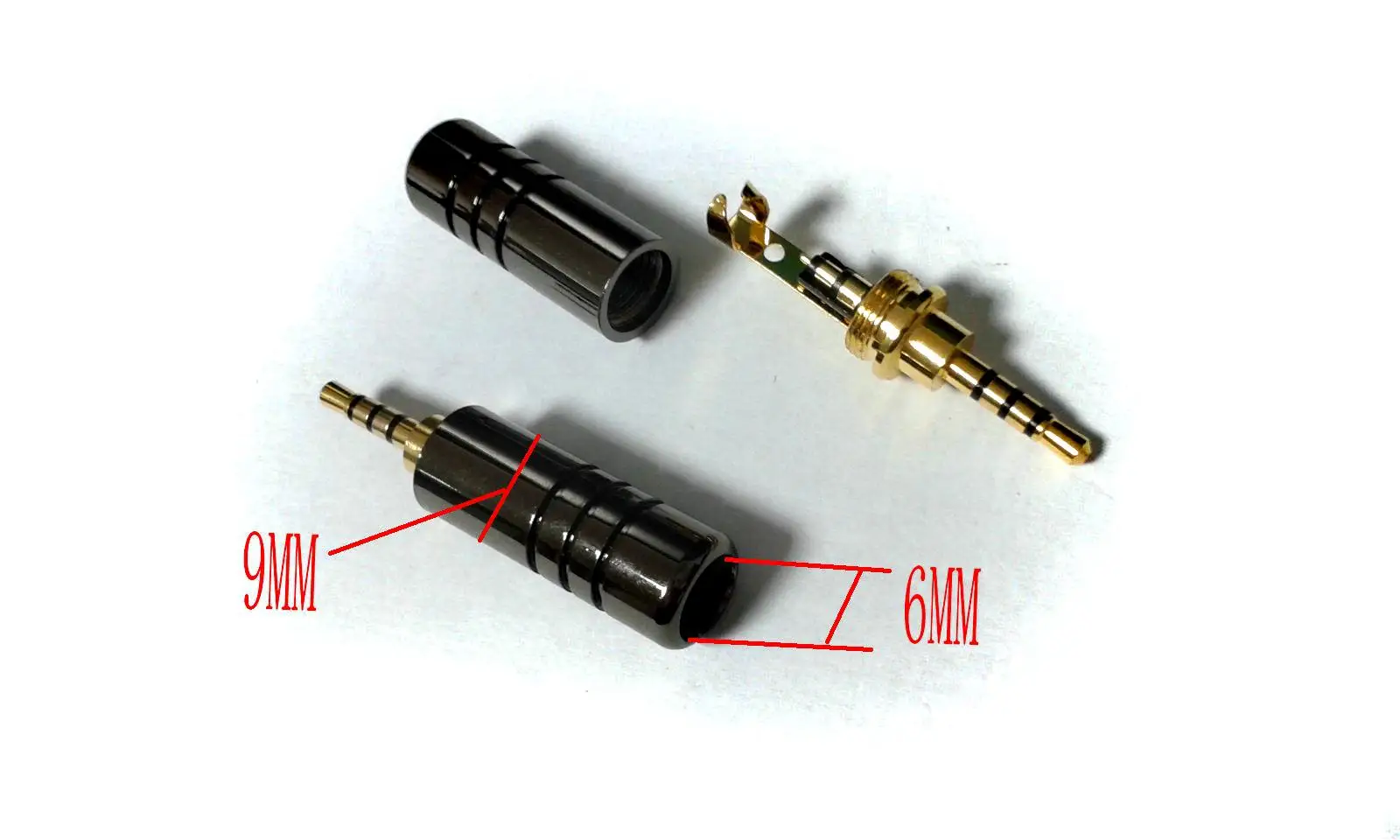 

2.5mm 4 Pole Stereo Repair Headphone Plug Cable Audio Solder DIY ADAPTER