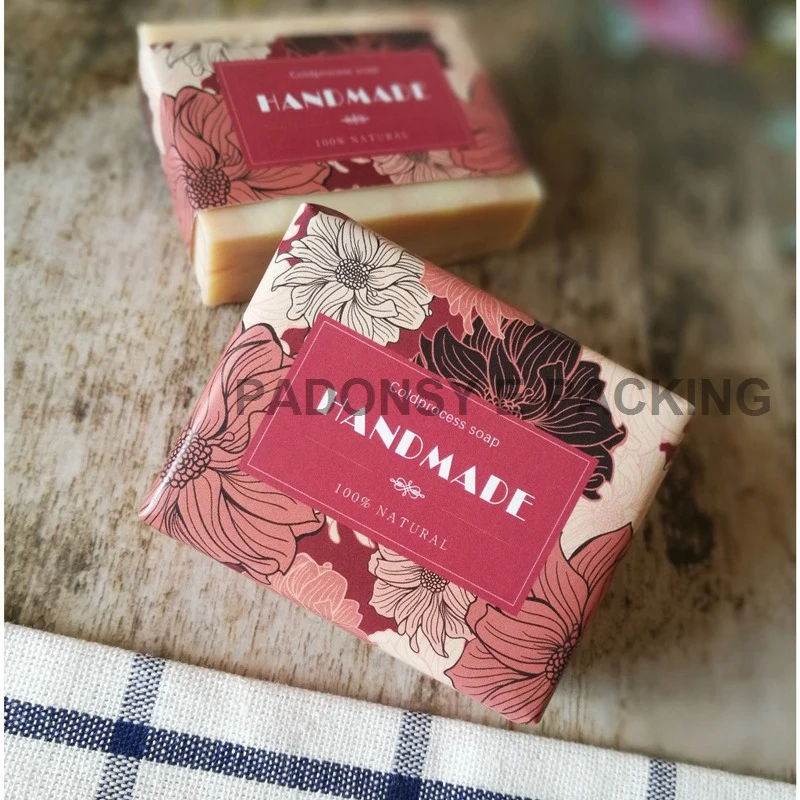 Vintage Daisy Printed Soap Wrapping Paper Packaging for Handmade Soap