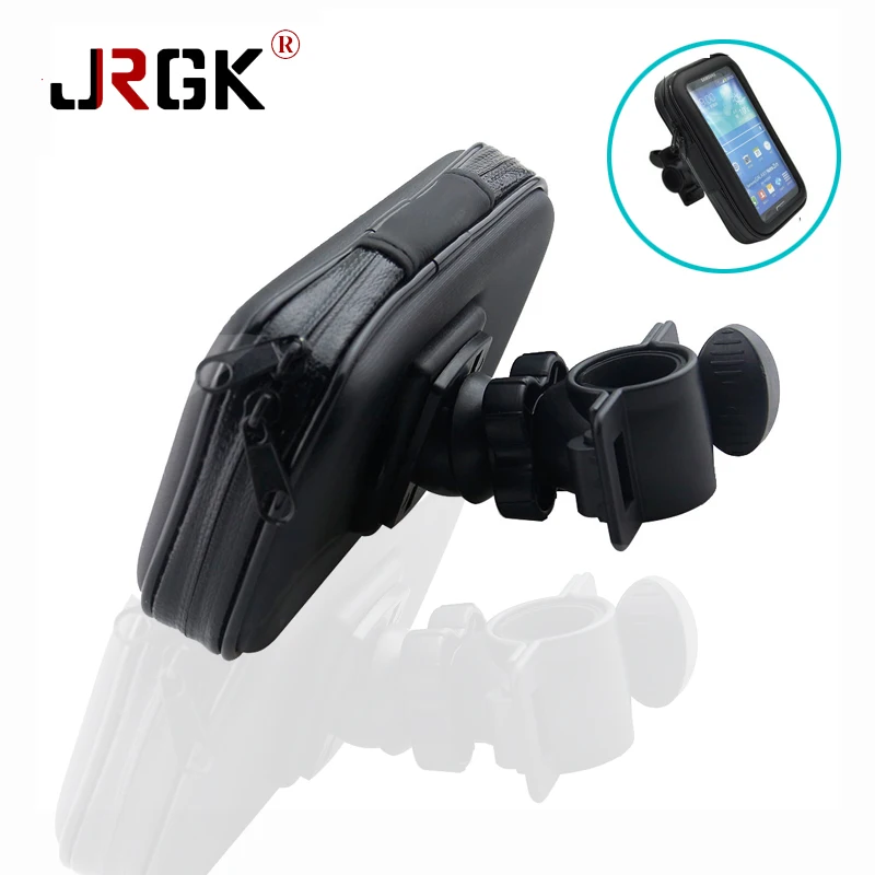 

JRGK Waterproof Phone Bag Case Mountain Bike Bicycle Motorcycle Handlebar Mount Phone Case Holder for iphone 7/6/6s/5/5s