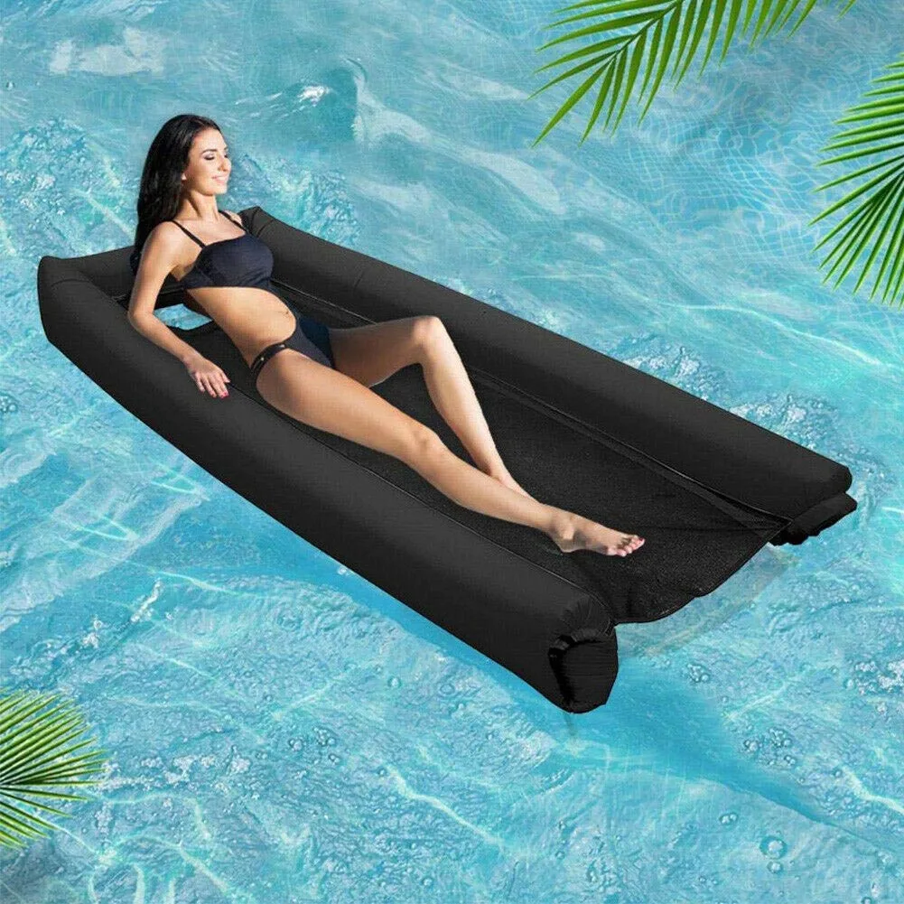 cheap Inflatable Floating Lounge Water Hammock Float Mattress Swimming Pool Bed DX88