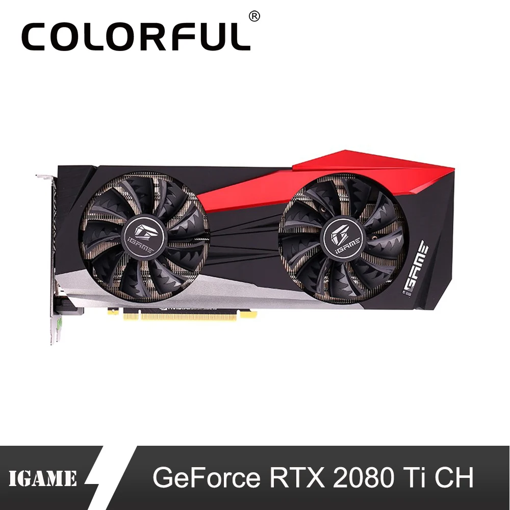 Цветная графическая карта Nvidia GeForce RTX 2080 Ti GPU GDDR6 11G 2080ti игровая видеокарта для 352