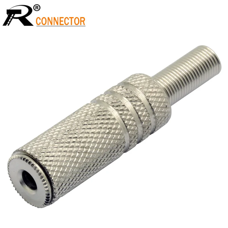 Reticulate Jack 3 5 мм полюсный стерео разъем металлический встроенный для припоя|solder wire