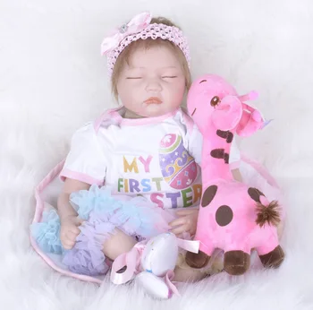 

55cm Real Girls Baby Doll Realistic Soft Silicone Newborn Princess Doll Handmade Alive Vinyl Bebe Reborn Dolls for Kids Playmate