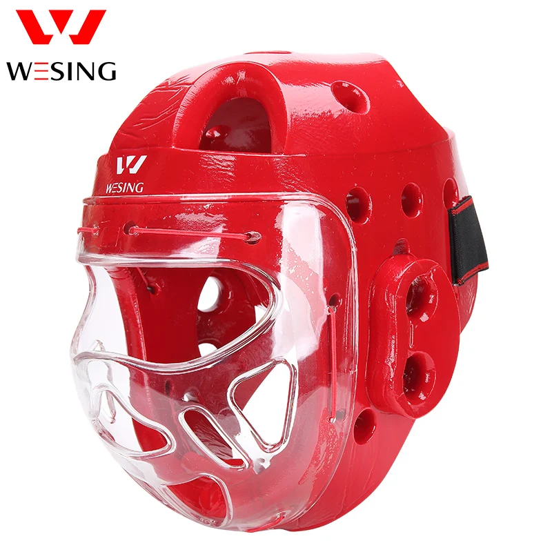 Wesing защитный шлем для тхэквондо с маской карате шлем тхэквондо защиты головы 1007B1