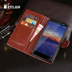 ZYLAN Роскошные Флип кожаный чехол для Nokia 3 2018 чехол Nokia 3,1 чехол раскладной телефон задняя крышка Wallet чехол для ta-1063 Ta-1057 и подарок