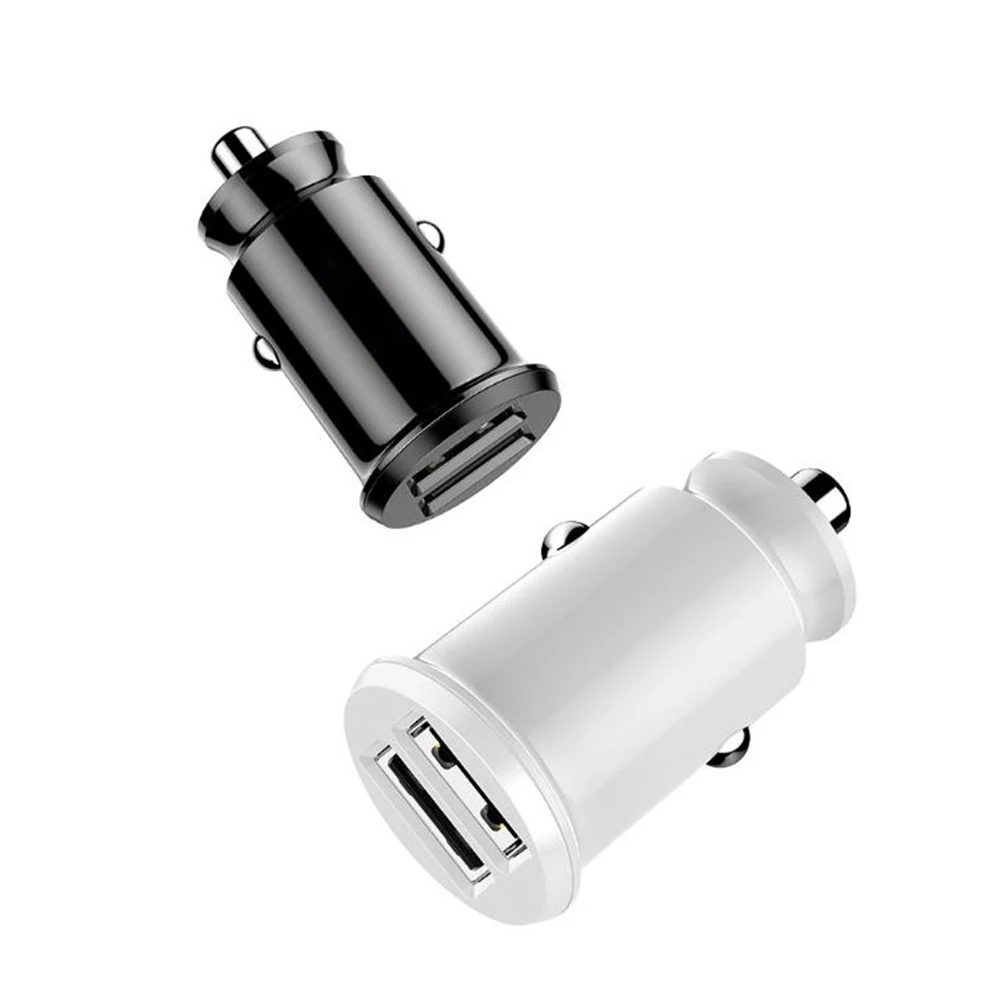 Двойной мини 2 порта USB Автомобильное зарядное устройство для мобильного