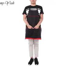 70x70 см Профессиональная Парикмахерская накидка крашеное платье фартук обертывание парикмахерская Рабочая Ткань электрическая расческа для укладки волос с карманом