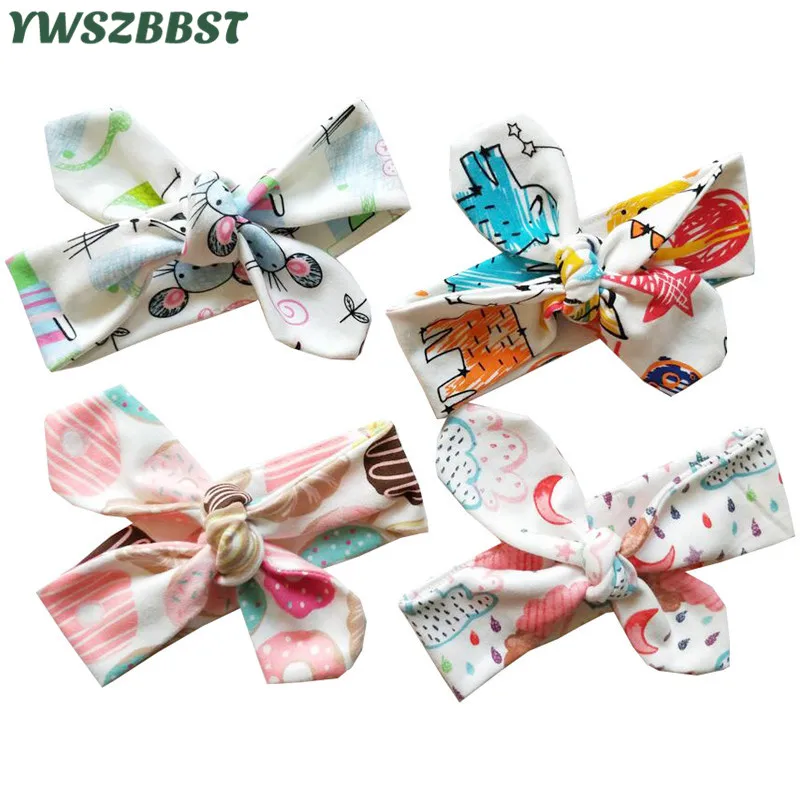 

Baby Girls Headbands Cartoon Hairbands Bow Knot Baby Kids Children Turban Boys Girls Hair Band Photo Props Headwear Accessories