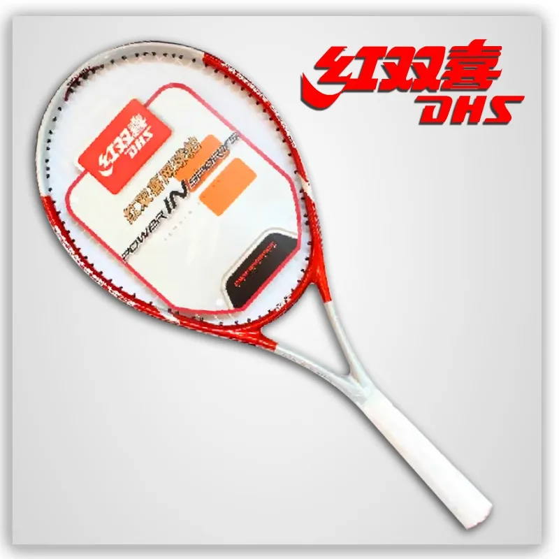 Double tennis racket dhs 681 carbon aluminum alloy tennis racket