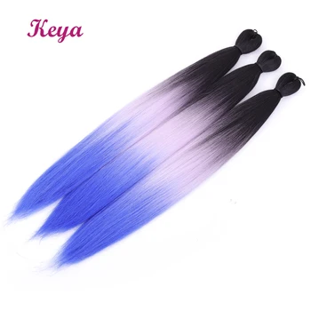 

Keya Easy Jumbo Braids Ombre Braiding Hair Pre-Stretched EZ Braid 24inch Crochet Braids Synthetic Hair Extensions For Women